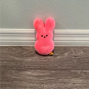 Peeps Bright Pink 6” Easter Bunny Plush Pink Rabbit Plush. Never used.